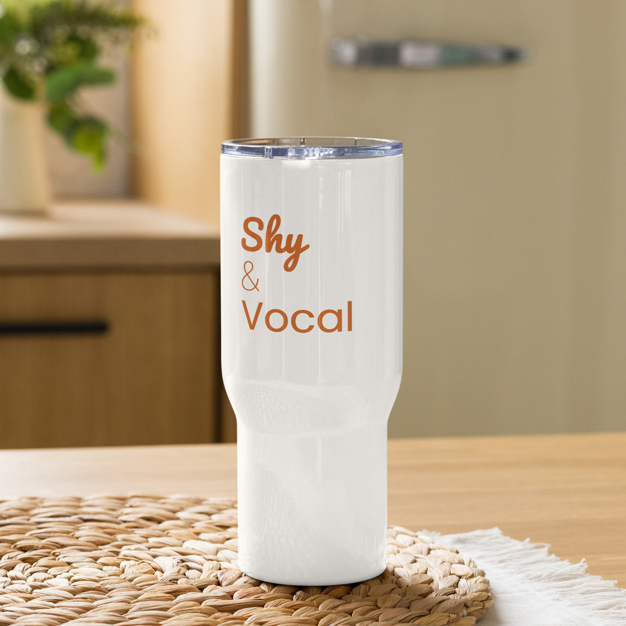 Orange Shy & Vocal Tumbler