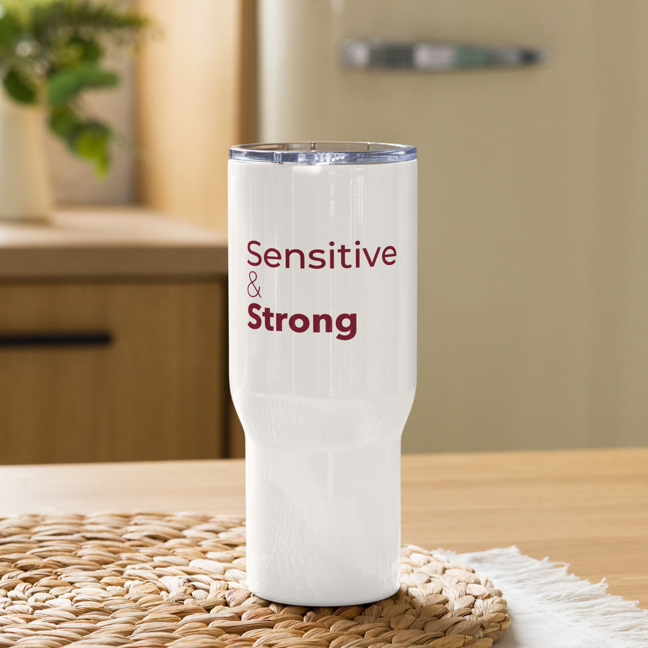 Burgundy Sensitive & Strong Tumbler